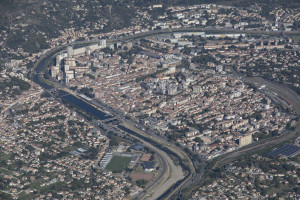 France, Gard (30), Alès (vue aérienne)