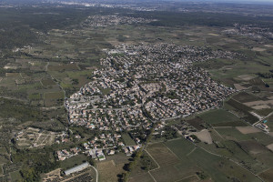 France, Gard (30), Clarensac (vue aérienne)